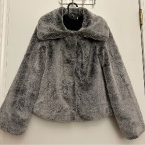H&M fur coat, size s